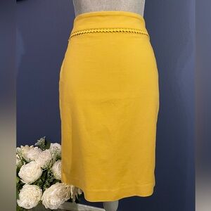 Ann Taylor Mustard Yellow Skirt